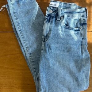 Pistola Women's Faded Blue Skinny Jeans